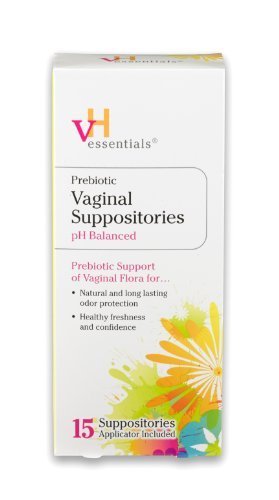 VH Essentials Prebiotic Vaginal Suppositories, 15 Count (Pack of 3) vH essentialsAu supplements