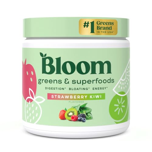 Bloom Nutrition Super Greens Powder Smoothie & Juice Mix (Strawberry Kiwi) Bloom NutritionAu supplements