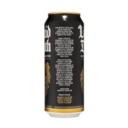 Liquid Death Sparkling Mountain Water, 16.9 oz Tallboys (18-Pack) Liquid DeathUS supplements