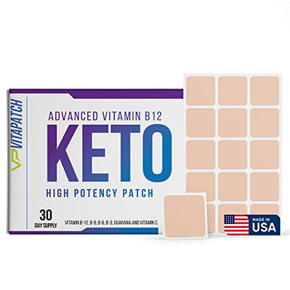 VitaPatch Keto Patch with B12 Methylcobalamin and Vitamin Guarana B12 Patch for Energy VitaPatchUS supplements