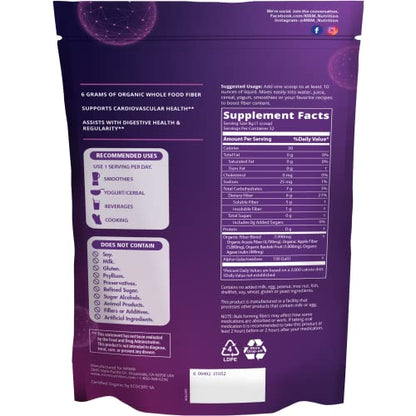 MRM Nutrition Whole Food Organic Fiber | with Enzymes + Prebiotics, 32 Servings MRMUS supplements