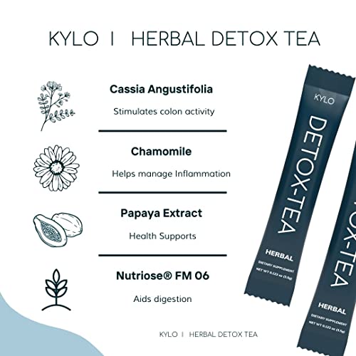 KYLO Instant Herbal Detox Tea - Support for Weight Management (30 Single-Serve Sticks) KYLOUS supplements