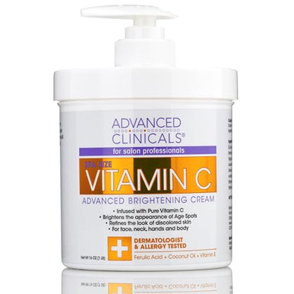 Advanced Clinicals Vitamin C Cream. Advanced Brightening Cream. Anti-aging cream Advanced ClinicalsUS supplements