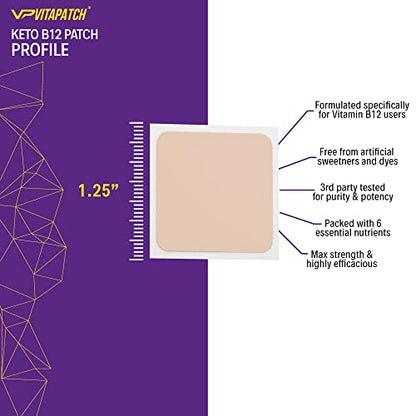 VitaPatch Keto Patch with B12 Methylcobalamin and Vitamin Guarana B12 Patch for Energy VitaPatchUS supplements