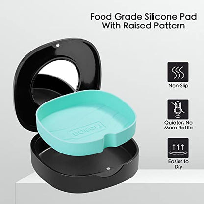 2 Pack Retainer Case with Vent Holes, Mirrors,Compatible with Invisalign,Night Guards DoboliUS supplements