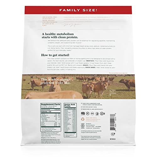 Natural Force Grass Fed Organic Whey Protein Powder – Non GMO Verified, Humane Natural ForceUS supplements
