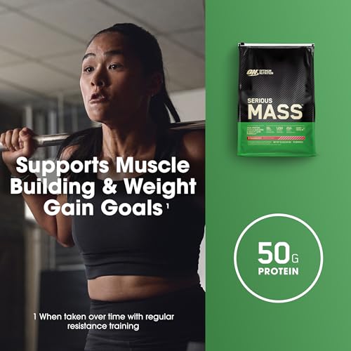 Optimum Nutrition Serious Mass Weight Gainer Protein Powder, Vitamin C, Zinc and Vitamin Optimum NutritionUS supplements