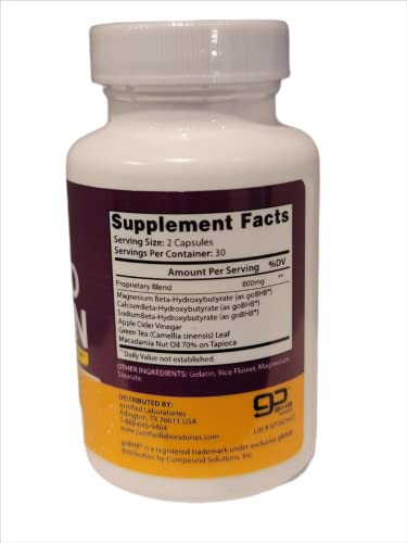 (2 Pack) Keto Advantage Keto Burn Pills Includes Apple Cider Vinegar goBHB Exogenous Justified LaboratoriesUS supplements
