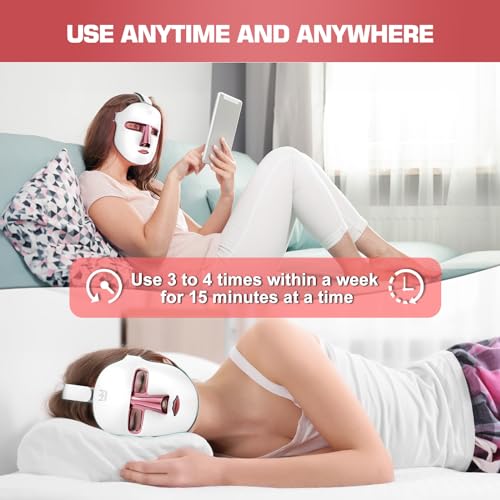 Red Light Therapy M-Ask Red Light Facial M-Ask Red Light Therapy for Face 7-1 Colors Light for Face Home Use LORICKAu supplements