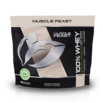 Muscle Feast 100% Grass-Fed Whey Protein, Pastured Raised Hormone Free All Natural Muscle FeastUS supplements