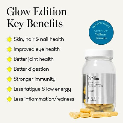 Equi - Glow Edition - 30 Day Multivitamin Capsules - Anti-Aging, Brightening Skin Supplement EQUI LONDONUS supplements