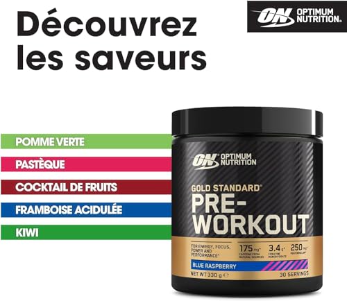 Optimum Nutrition Gold Standard Pre Workout Powder, Energy Drink with Creatine Optimum NutritionUS supplements