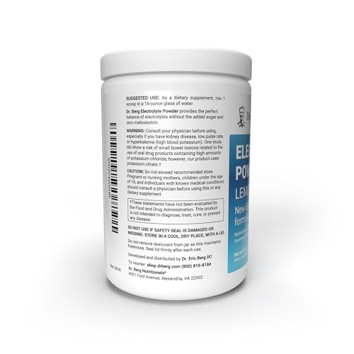 Dr. Berg Hydration Keto Electrolyte Powder - Enhanced w/ 1,000mg of Potassium & Real Dr. Berg NutritionalsUS supplements