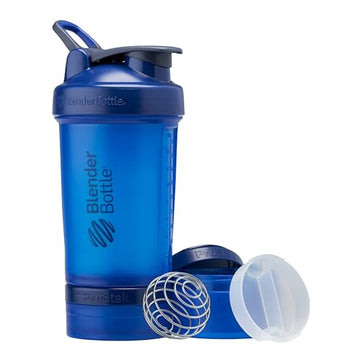 BlenderBottle Shaker Bottle with Pill Organizer and Storage for Protein Powder, Classic V2 ProStak System Blender BottleUS supplements