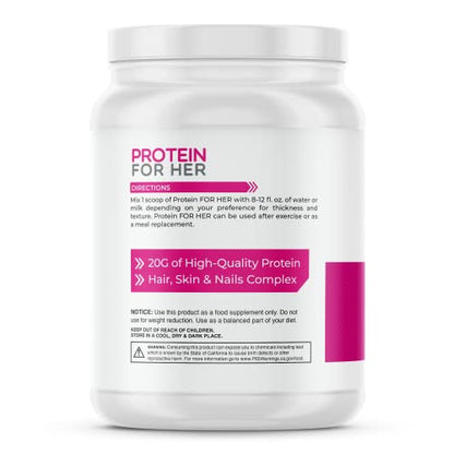 FoxyFit Protein for Her, Caramel Mocha Whey Protein Powder with CLA and Biotin FoxyFitUS supplements
