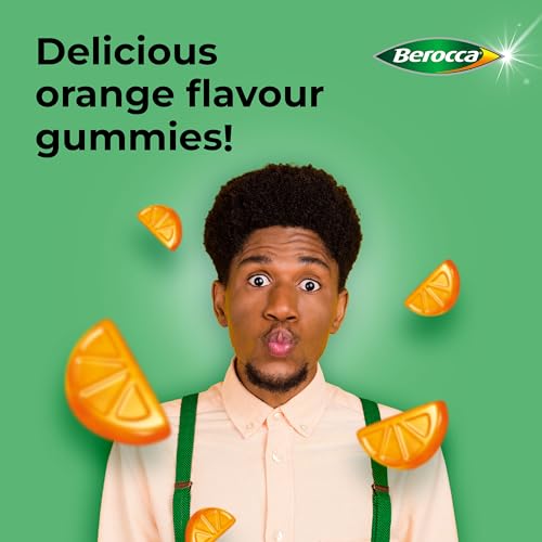 Berocca Immuno Gummy Vitamins, Orange Flavour, Bursting with Immune System BeroccaUS supplements