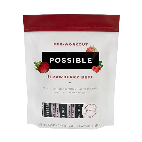 Possible Beet Pre-Workout - Strawberry Beet Flavor - Individually Wrapped Servings PossibleUS supplements