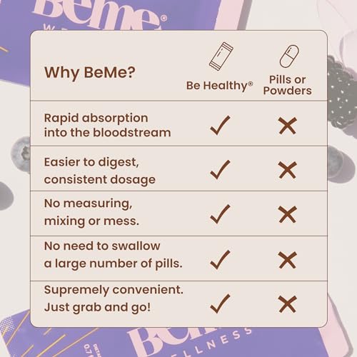 Be Healthy 3-in-1 Liquid Probiotics for Women and Men - Vitamin C, Zinc, Elderberry BeMeAu supplements