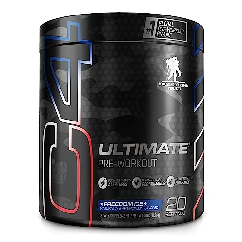 C4 Ultimate x Wounded Warrior Project Pre Workout Powder Freedom Ice - Sugar Free CellucorUS supplements