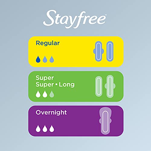 Stayfree Maxi Pads for Women, Super - 66 Count StayfreeAu supplements