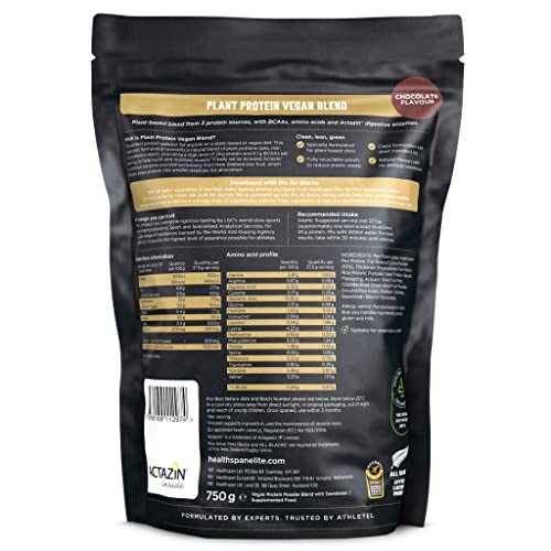 Healthspan Elite All Blacks Plant Protein Vegan Blend (750g) | 23g Protein Per Serving Healthspan EliteAu supplements