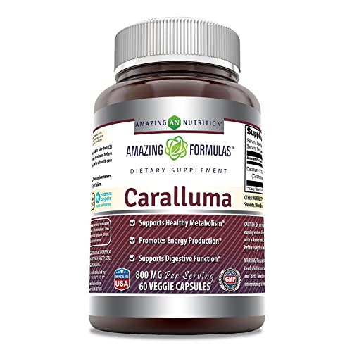 Amazing Formulas Caralluma Dietary Supplement 800 mg 60 Veggie Capsules Amazing NutritionAu supplements