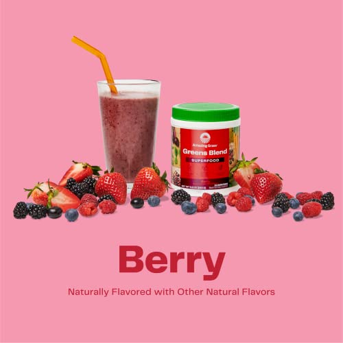 Amazing Grass Greens Blend Superfood: Super Greens Powder Smoothie Mix with Organic Amazing GrassUS supplements
