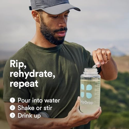 DripDrop Hydration - Zero Sugar Electrolyte Powder Packets Keto - Lemon Lime - 32 Count DripDropUS supplements