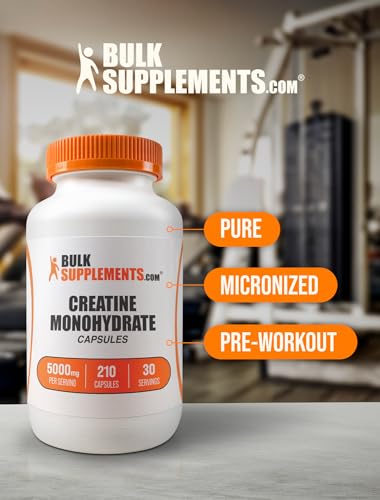 BULKSUPPLEMENTS.COM Creatine Monohydrate Capsules - Micronized Creatine Monohy BULKSUPPLEMENTS.COMUS supplements