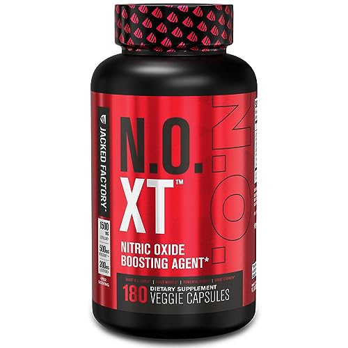 Jacked Factory N.O. XT Nitric Oxide Supplement with Nitrosigine L Arginine, L Citrulline Jacked FactoryUS supplements