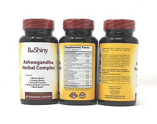BeShiny Ashwagandha Complex with termeric Cinnamon Basil Leaf Supports a Healthy BeShinyAu supplements