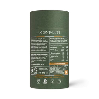 Ancient + Brave Matcha + Collagen 150g Tub - Lion's Mane Mushroom Powder Supplement Ancient + BraveUS supplements