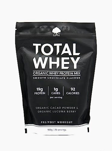 Total Whey | Organic Whey Protein Powder | Whey from Grass-fed Cows | 500g Powder G&G VitaminsAu supplements