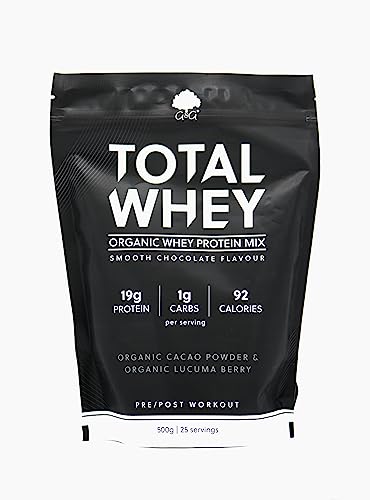 Total Whey | Organic Whey Protein Powder | Whey from Grass-fed Cows | 500g Powder G&G VitaminsAu supplements