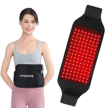 SUNNYOUNG Red Light Therapy Belt, Infrared Light Therapy Wrap Muscle Relaxing Belt with 120 LED Lights sunnyoungAu supplements