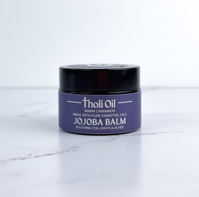 tHOli Plantar Fasciitis Relief Balm – Jojoba Cream with Cinnamon, Cassia, Spikenard & Hyssop – Soothes Heels, Supports Joints & Skin Repair (1oz) Tholi OilAu supplements