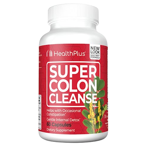 Health Plus Super Colon Cleanse Digestive Support | Constipation Relief to Reduce Bloating Health PlusUS supplements