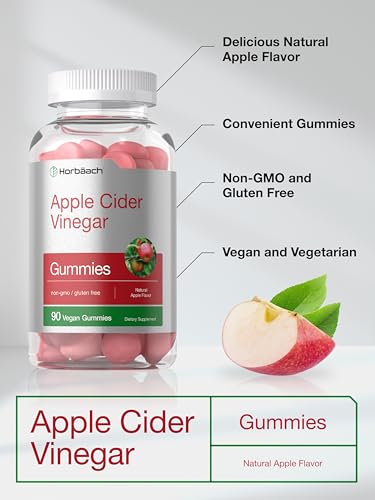 Horbaach Vegan Apple Cider Vinegar Gummies | 90 Count | ACV Supplement | Natural HorbäachUS supplements