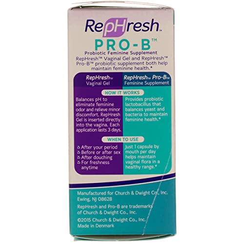 RepHresh Pro-B Vaginal Probiotic Feminine Supplement One Bottle 30 Count RephreshAu supplements