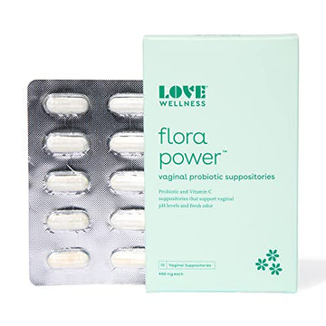 Love Wellness Vaginal Probiotic Suppositories, Flora Power | Fast-Acting Love WellnessAu supplements