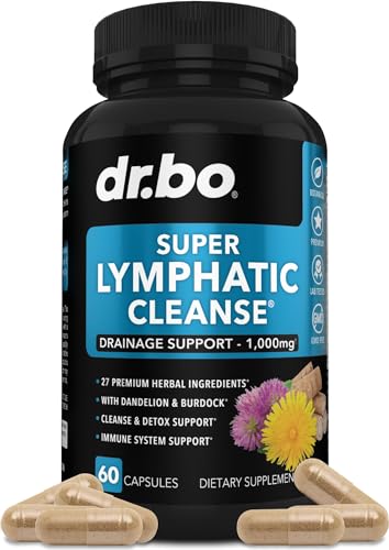 Lymphatic Support Herbal Supplement with Echinacea & Ginger - For Lymph Drainage & Detox DR. BOAu supplements