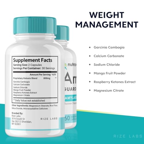 rize labs Nutraville Amyl Guard Dietary Supplement, Nutraville Amyl Guard Weight Loss Pills rize labsAu supplements
