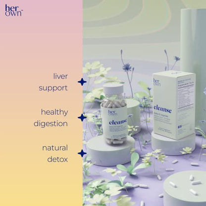 her own Cleanse, Gentle Detox, Supports Healthy Gut, Ocean Algae Cleanse, Prebiotic/Probiotic Blend her ownUS supplements