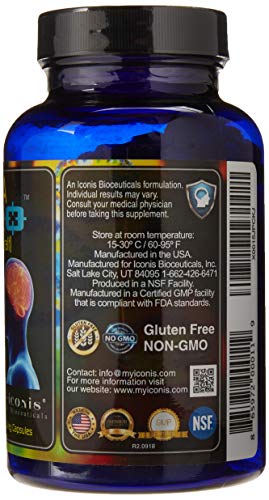 Migraine Relief, Quad-Formula with PA-Free Butterbur (150mg), CoQ10 (300mg), Magnesium Glycinate (300mg), High-Dose Riboflavin (400mg) - MigrA Zero (120 Caps) Optimal Dosing for Migraine Sufferers Iconis BioceuticalsAu supplements