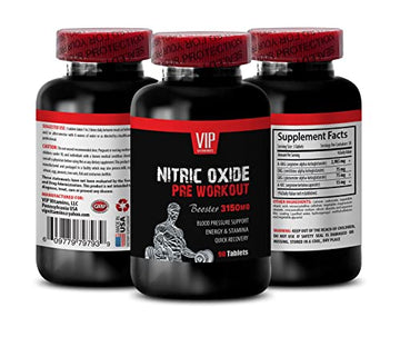 Nitric Oxide powder with L-arginine and L-glutamine - Nitric Oxide Pre-Workout Booster VIP VITAMINSAu supplements