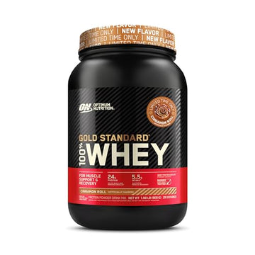 Optimum Nutrition Gold Standard 100% Whey Protein Powder, Cinnamon Roll, 2 Pound Optimum NutritionUS supplements