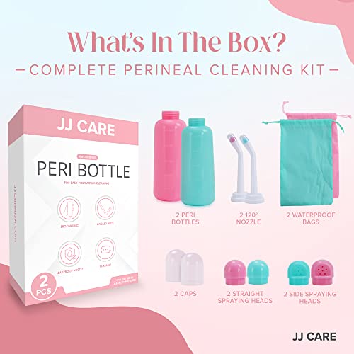 JJ CARE Peri Bottles - Pack of 2 Peri Bottles for Postpartum Care Kit, 500 ml Peri Bottles JJ CAREAu supplements