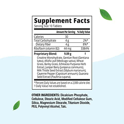 Herbal Clean - QTabs Same-Day Detox, Portable and Discreet, 10 Tablets Herbal CleanUS supplements