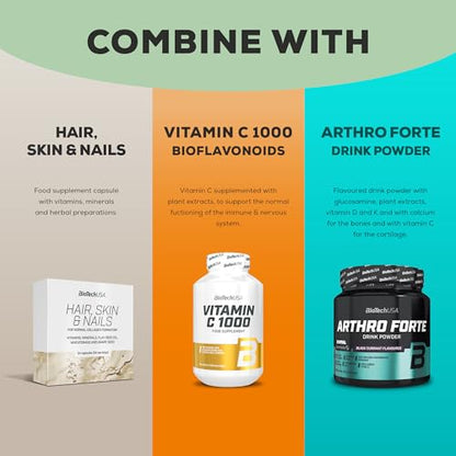 BioTechUSA Hyaluronic&Collagen, Food Supplement Capsules containing Collagen, hyaluronic Acid BioTechUSAUS supplements