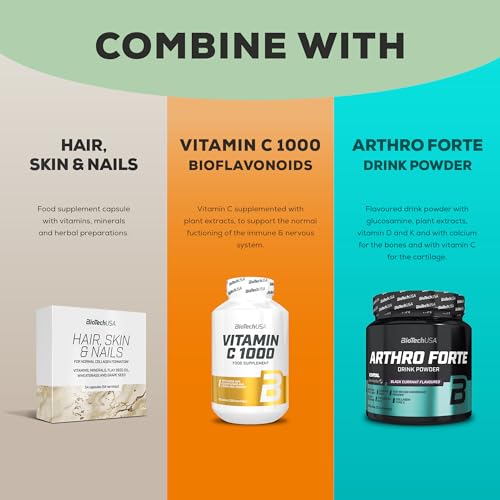 BioTechUSA Hyaluronic&Collagen, Food Supplement Capsules containing Collagen, hyaluronic Acid BioTechUSAAu supplements